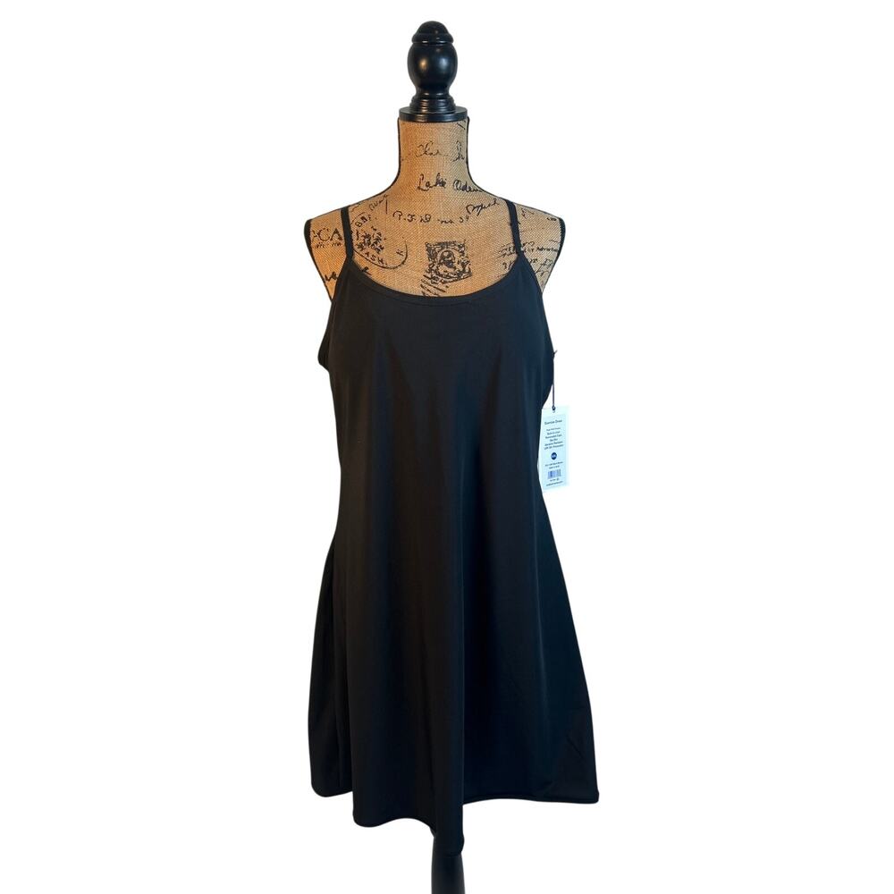 Outdoor Voices The Exercise Dress XXL Black Beauty Built In Shorts Pockets NWT